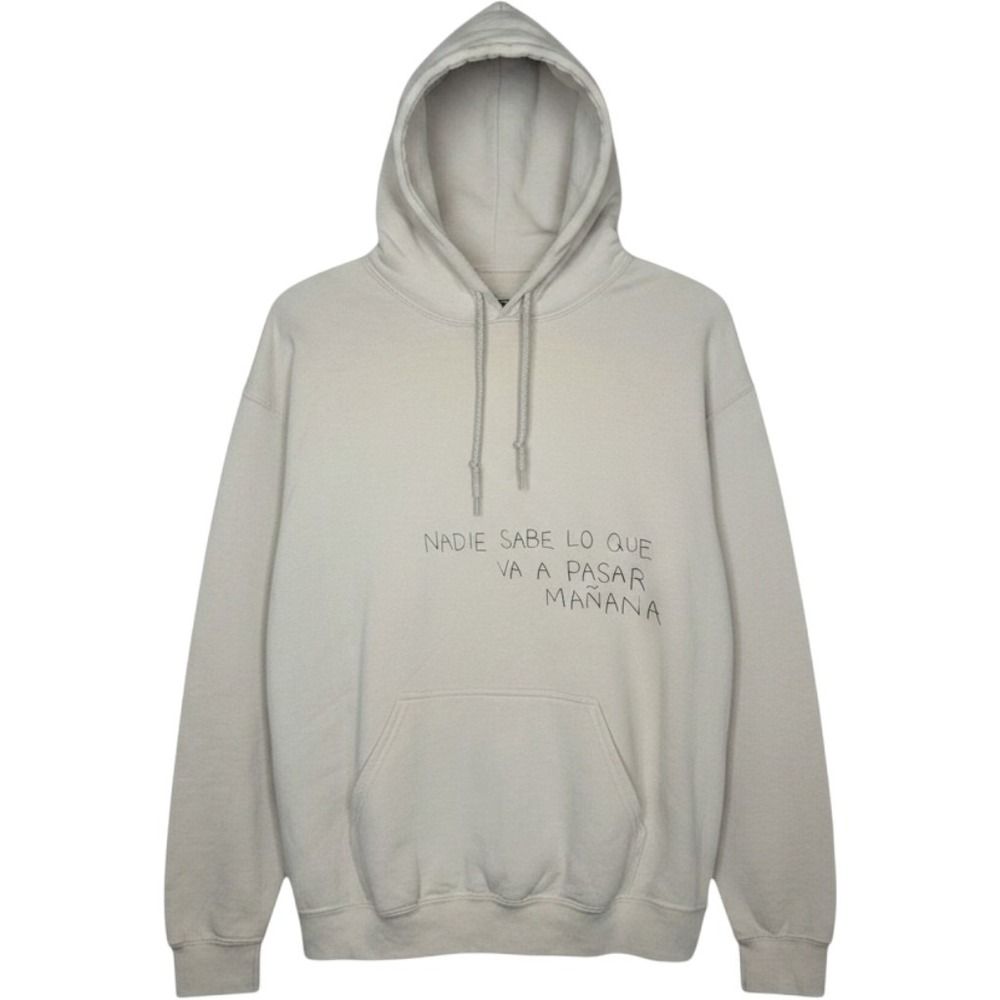 Bad Bunny Nadie Sabe Lo Que Va A Pasar Mañana Hoodie Sand Beige Mens Large Tour